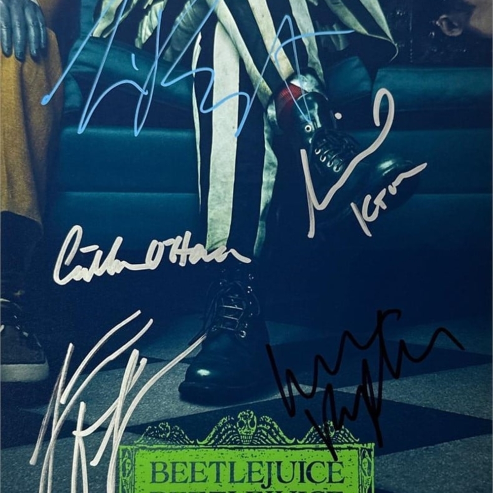 Autograph COA Beetlejuice 2024 Photo